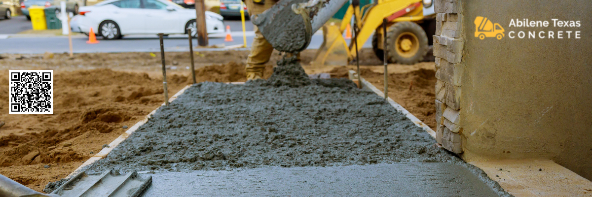 A concrete driveways being poured in Clearwater.