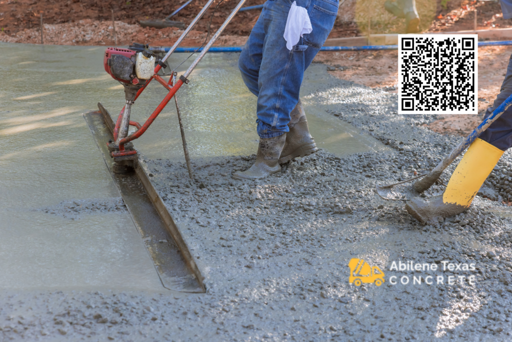 An Clearwater concrete contractor pouring a residential basketball court.